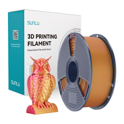 Filament SUNLU PLA+ Silk Dual Color 1.75mm 1kg (czerwono-złoty)