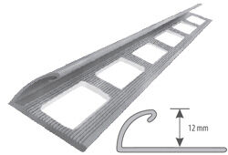 Narożnik budowlany nierdzewny owalny 12mm L=2,5m