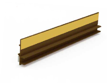 Listwa dylatacyjna PCV do ościeżnic okiennych bez siatki 9mm / 6mm L=2,5m kolor: ciemny orzech RAL8017 - pakiet 30 sztuk