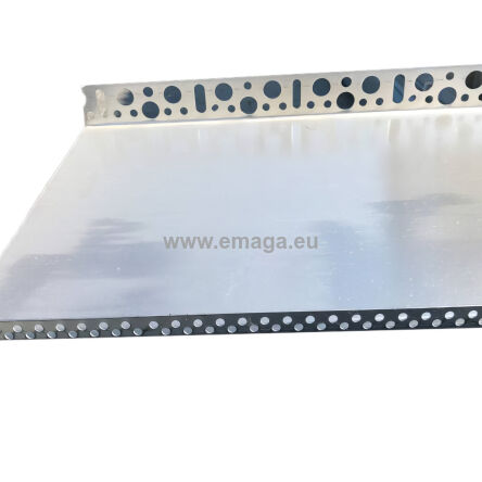 Listwa cokołowa startowa 253mm - profil startowy cokołowy 25cm L=2.5mb gr. 1mm - pakiet 10 sztuk