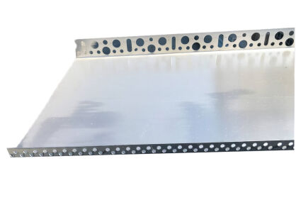 Listwa cokołowa startowa 253mm - profil startowy cokołowy 25cm L=2.5mb gr. 1mm - pakiet 10 sztuk