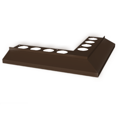 Nz90°MAXI narożnik zewnętrzny do profila MAXI brąz RAL8028