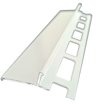 Profil aluminiowy balkonowy 44mm 2,5m - okapnik lakierowany biały