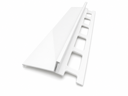 Profil aluminiowy balkonowy 44mm 2,5m - okapnik lakierowany biały