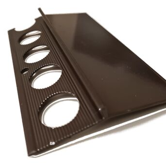 Profil aluminiowy balkonowy okapnikowy 85 mm 3 m brąz lakierowany