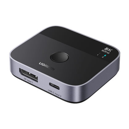 Przełącznik UGREEN AW701 2w1 DisplayPort+USB-C 8K