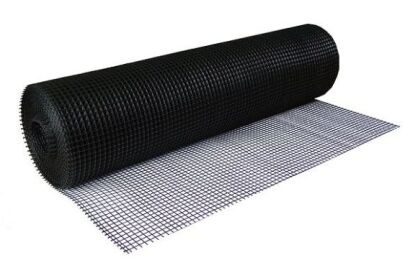 Siatka rabatowa ogrodzeniowa 1,2x25mb czarna (30x30)