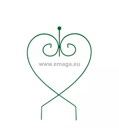 Podpora kwiatowa Serce Małe 63x35 cm