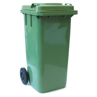 Kosz na śmieci, odpady 120l - zielony