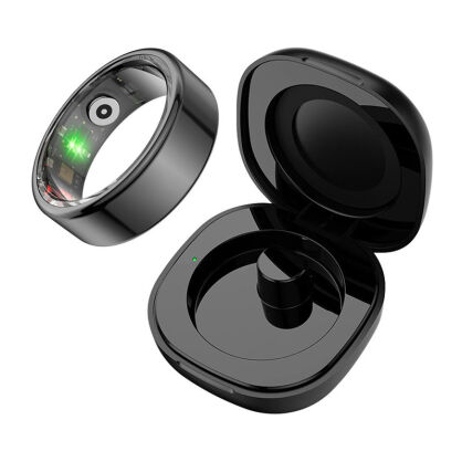 Smartring COLMI R02 rozmiar 12 21.3mm (czarny) + etui ładujące