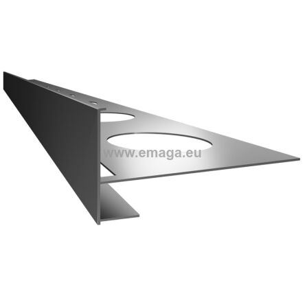 Profil schodowy SC2 malowane - schody zewnętrzne z okładzinami ceramicznymi L=2m 