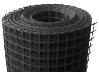 Siatka rabatowa ogrodzeniowa 0,6x25mb czarna (30x30) - 2