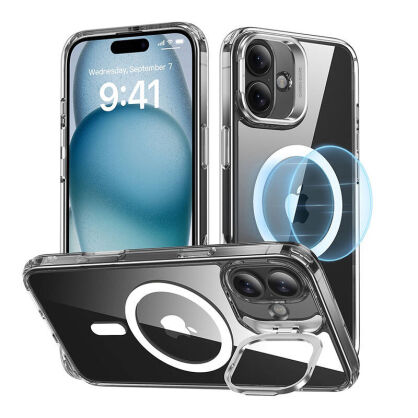 Etui ESR Classic Hybrid HaloLock do iPhone 16 Plus stojak (przezroczyste)