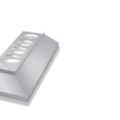 Nz90°MAXI narożnik zewnętrzny do profila MAXI aluminium - 2