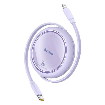 Kabel BASEUS Free2Pull USB-C-Lightning 1m 20W (fioletowy)