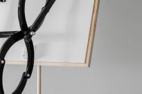 Schody nożycowe (d) 125x60cm płyta HDF biała ocieplana H=290cm - 5