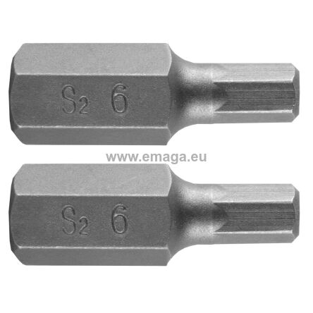 Końcówka HEX 6 x 30 mm, S2 x 2 szt.