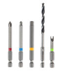 Zestaw Energy+ w walizce aluminiowej: wiertarko wkrętarka 2x18V/2.0Ah, 10 mm, zdejmowany uchwyt + 109 akcesoriów - 2