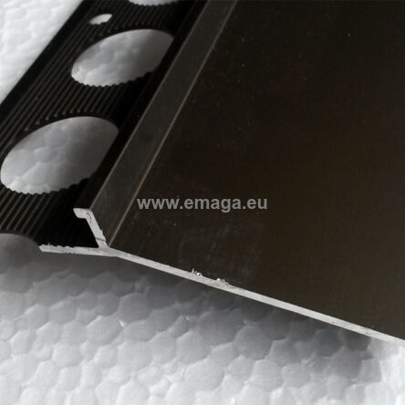 Profil aluminiowy balkonowy okapnikowy 85mm 3m brąz