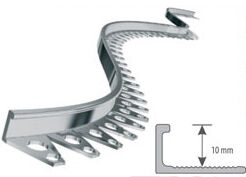 Profil aluminiowy podłogowy łukowy 10mm 2,5mb anodow. oliwka