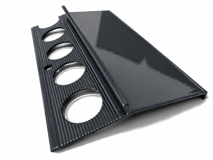 Profil aluminiowy balkonowy 85mm 2,5m - okapnik lakier antracyt RAL7016