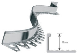 Profil aluminiowy podłogowy łukowy 15mm 3mb