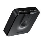 Przełącznik HDMI UGREEN CM217 2-portowy 20cm (czarny) - 2