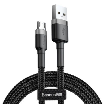 Kabel BASEUS Cafule USB-A-micro USB 1m (szaro-czarny)