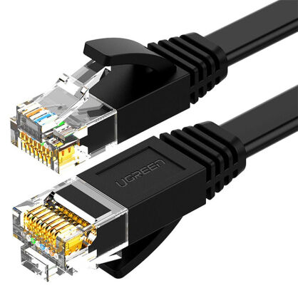 Kabel UGREEN NW102 RJ45 Cat.6 8m UTP płaski (czarny)