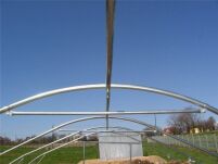 Tunel foliowy metalowy (ocynk) 840x385x205 cm z folią 4-sezonową UV-4 - 4