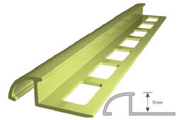 Narożnik budowlany mosiężny "CW-12mm" najazdowy L=2,5m