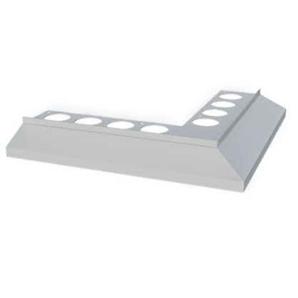 Nz90°MAXI narożnik zewnętrzny do profila MAXI szary RAL7035