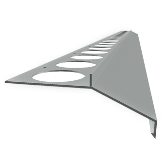 Profil aluminiowy balkonowy prosty MAXI 40mm 2,5m szary RAL7035