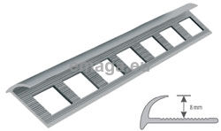 Profil aluminiowy do glazury owalny H=8mm, L=3m kolor: poler