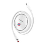 Kabel BASEUS Free2Pull USB-C-USB-C 100W (biały) - 2