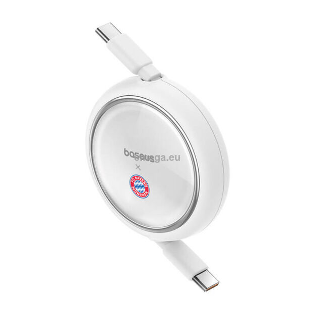 Kabel BASEUS Free2Pull USB-C-USB-C 100W (biały)