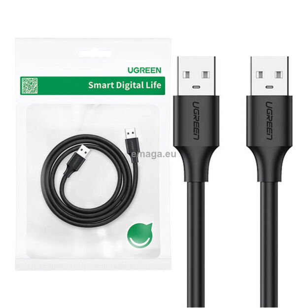 Kabel UGREEN US128 USB-A-USB-A 3m (czarny)