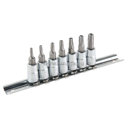 Końcówki Torx na nasadce 35 mm, zestaw 7 szt.
