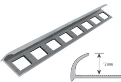 Profil aluminiowy do glazury owalny H=12mm, L=3m kolor: poler