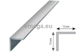 Profil aluminiowy do glazury kątownik 15/15 L=2,5m