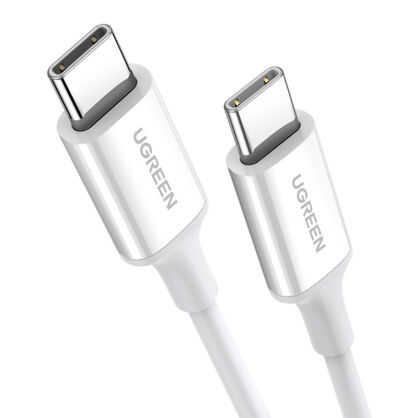 Kabel UGREEN USB-C-USB-C 1m (biały)