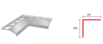 Nw90°MAXI narożnik wewnętrzny do profila MAXI aluminium - 2