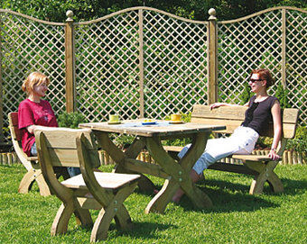 Komplet mebli masywnych stół prostokątny