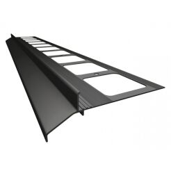 K30 Profil aluminiowy balkonowy 2.0m grafitowy RAL 7024 - listwa balkonowa okapnikowa grafitowa