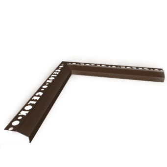 Nw90°B100 narożnik wewnętrzny do profila B100 brąz RA8028