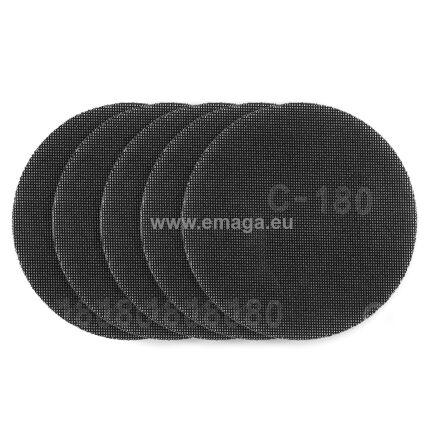 Siatka ścierna do gipsu na rzep 180 mm, K180, 5szt do szlifierki 59G263