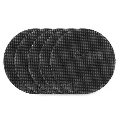 Siatka ścierna do gipsu na rzep 180 mm, K180, 5szt do szlifierki 59G263