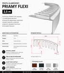 Profil aluminiowy balkonowy łukowy PRIAMY FLEXI 2,5m aluminium - 3