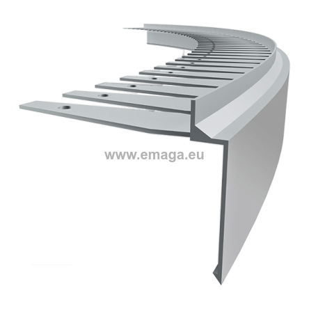 Profil aluminiowy balkonowy łukowy PRIAMY FLEXI 2,5m aluminium
