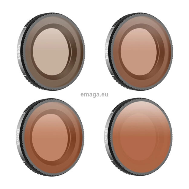 Zestaw 4 filtrów Sunnylife ND8/PL + ND16/PL + ND32/PL + ND64/PL do Osmo Nano